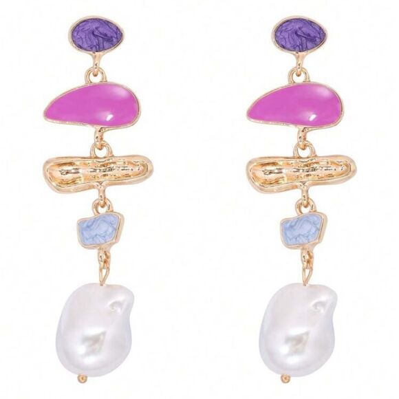 Bohemian pearl drop A338 - Picture 1 of 4